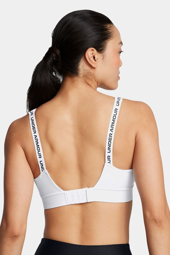 Under Armour Womens UA Infinity 2.0 Mid Sports Bra White/Black