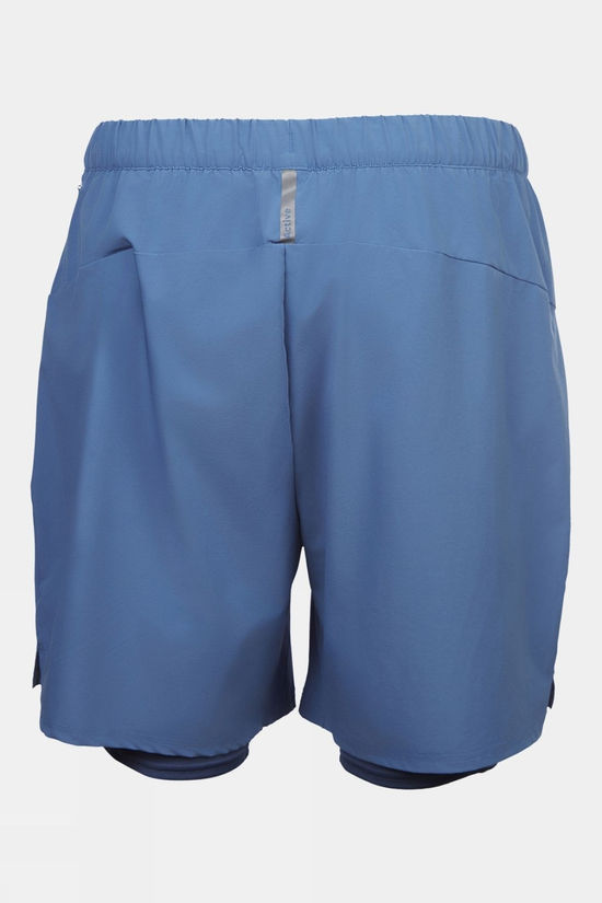 Ayacucho Mens Rio 2-In-1 Running Shorts Moonlight Blue