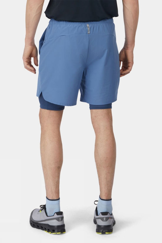 Ayacucho Mens Rio 2-In-1 Running Shorts Moonlight Blue