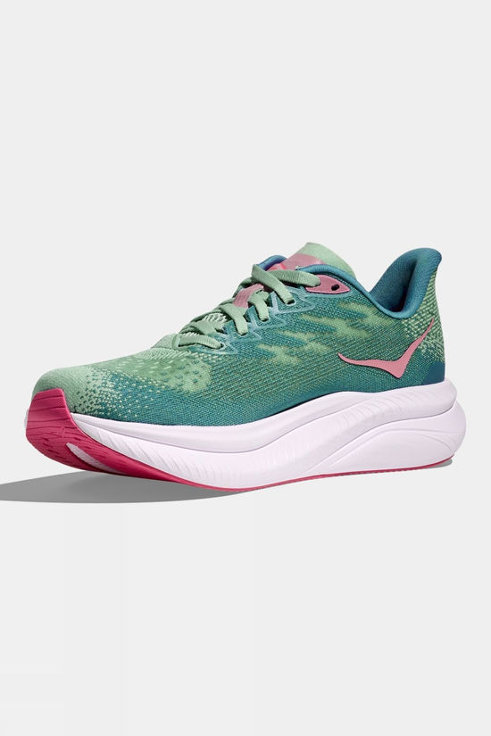 Hoka Womens Mach 6 Shoes Jadeite/Alpine Blue