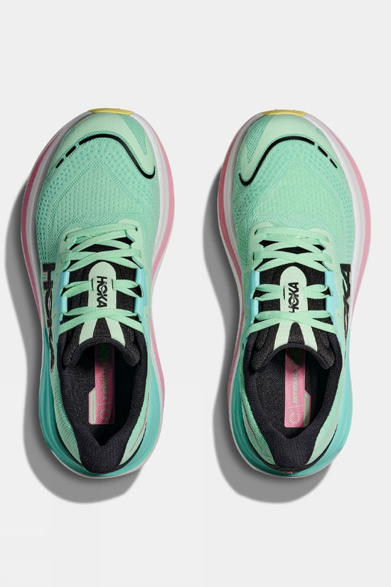 Hoka Womens Skyward X Shoes Mint Flourite/Blue Spark