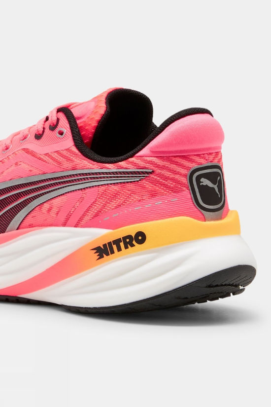 Puma Womens Magnify Nitro 2 Tech Shoes Sunset Glow/Puma White/Sun Stream