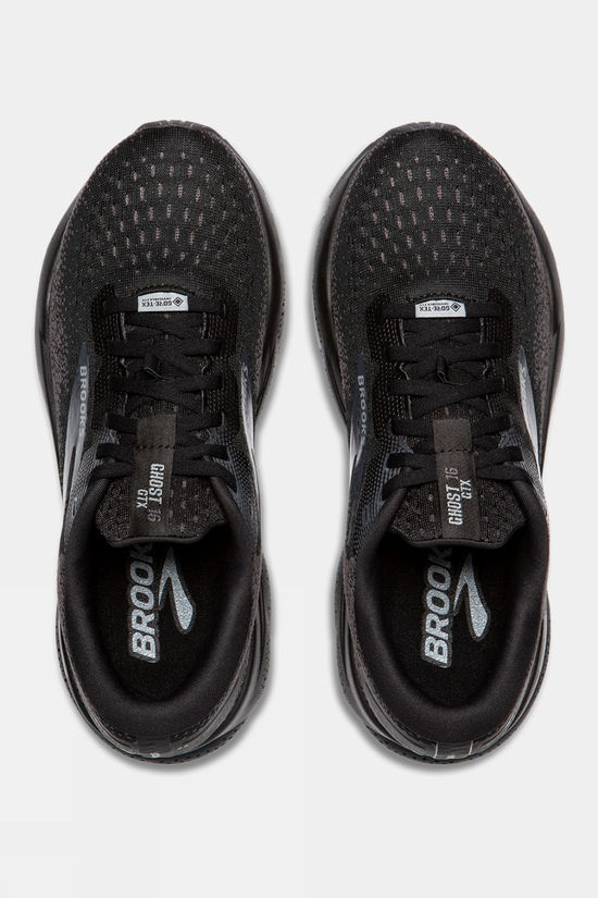 Brooks Womens Ghost 16 GTX Shoes Black/Black/Ebony