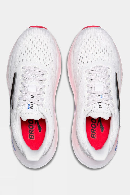 Brooks Womens Glycerin Max Shoes White/Black/Diva Pink