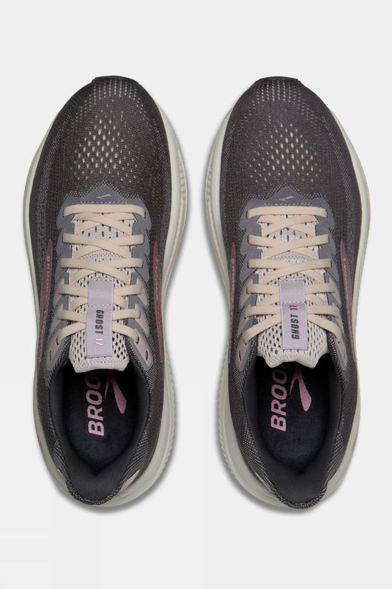 Brooks Womens Ghost 17 Shoes Poppy Seed/Pink/Bluewash