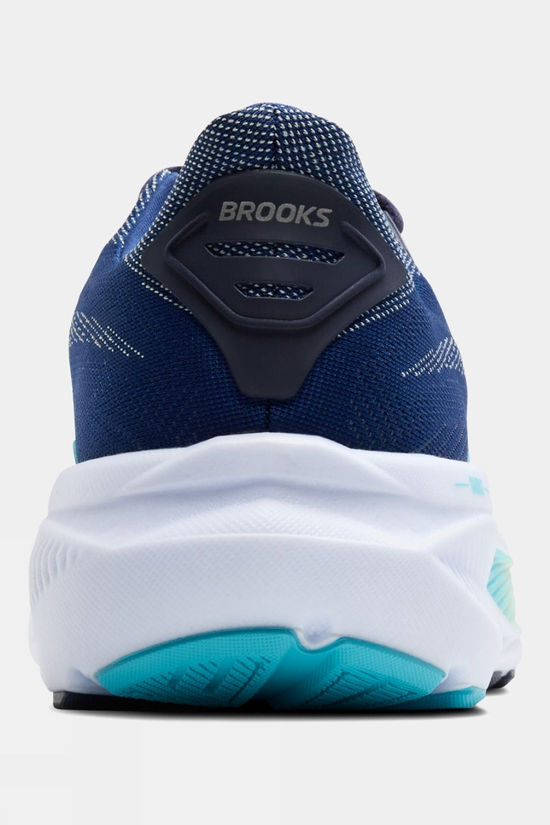 Brooks Womens Ghost 17 Shoes - Wide Navy/Green/Turquoise