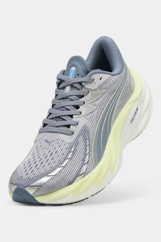 Puma Womens Velocity Nitro 4 Shoes Vibrant Silver-Apple Spritz