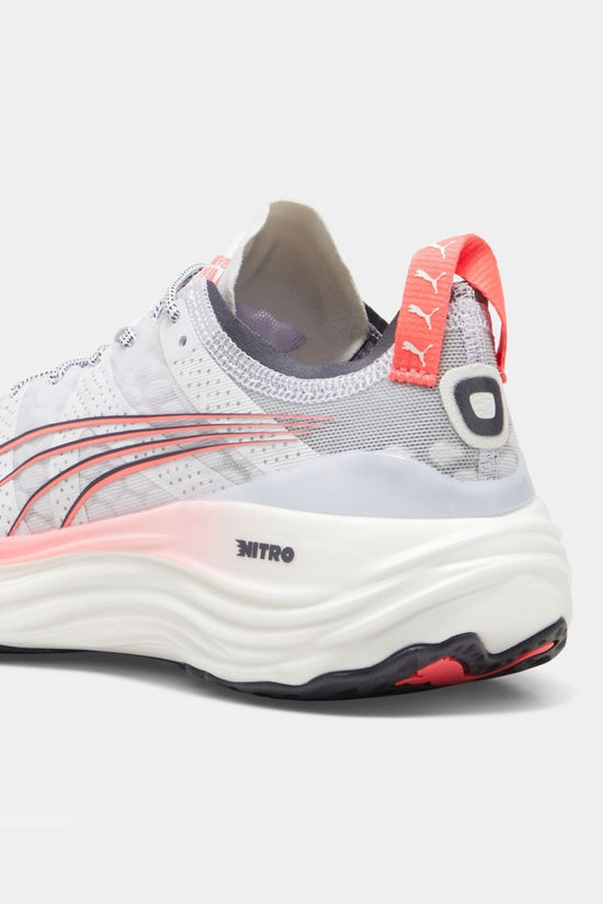 Puma Womens Foreverrun Nitro Shoes Puma White/Sunset Glow/Galactic Gray