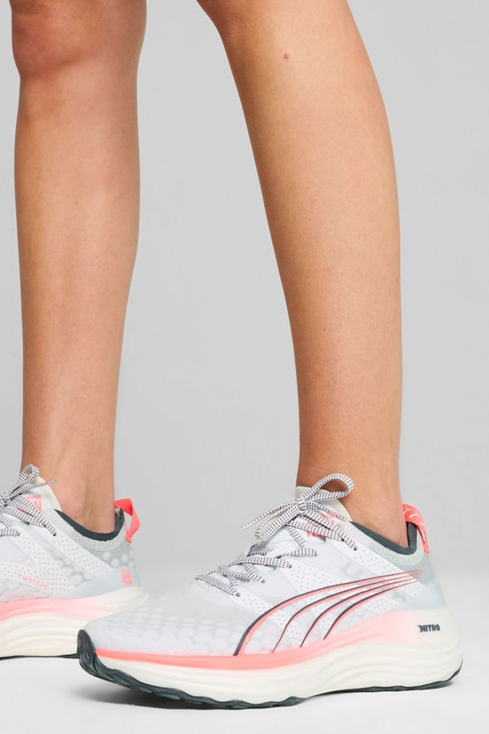 Puma Womens Foreverrun Nitro Shoes Puma White/Sunset Glow/Galactic Gray