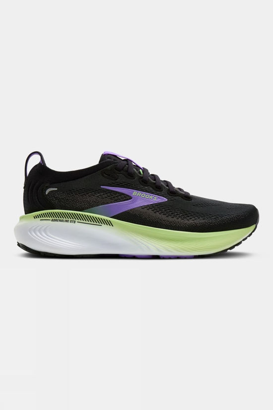Brooks Womens Adrenaline GTS 25 Shoes Black/Blackened Pearl/Purple