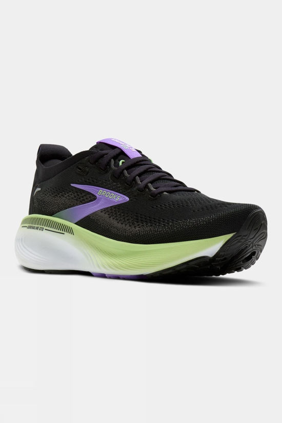 Brooks Womens Adrenaline GTS 25 Shoes Black/Blackened Pearl/Purple