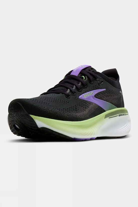 Brooks Womens Adrenaline GTS 25 Shoes Black/Blackened Pearl/Purple