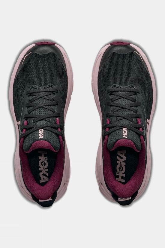 Hoka Womens Challenger 8 Shoes Black / Pink Opal