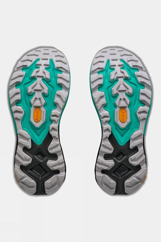 Hoka Womens Mafate 5 Shoes Black / Electric Aqua