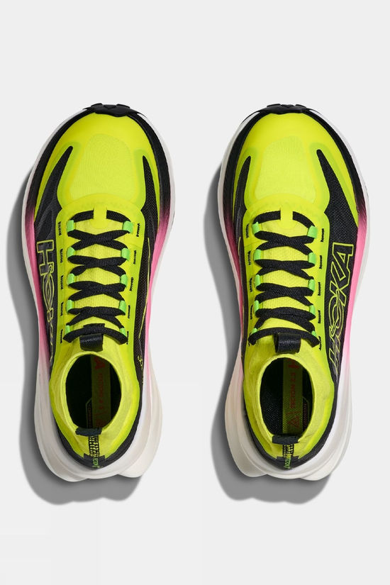 Hoka Womens Tecton X 3 Shoes Neon Hoka Citrus/Black