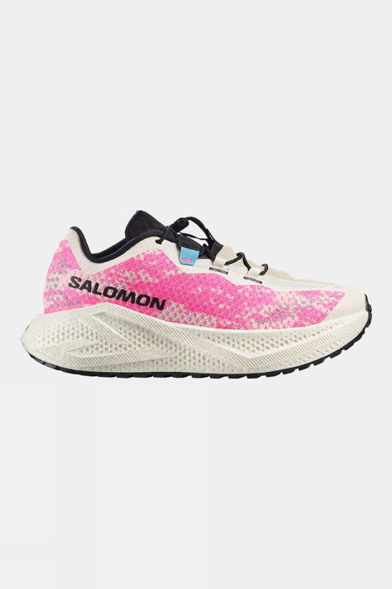 Salomon Womens Aero Glide 4 GRVL Shoes Vanilla Ice/Knockout Pink/Black