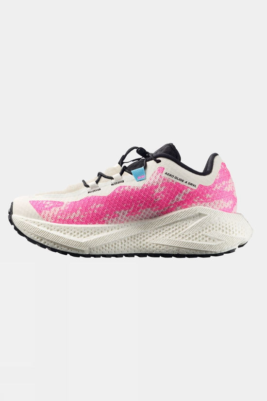 Salomon Womens Aero Glide 4 GRVL Shoes Vanilla Ice/Knockout Pink/Black