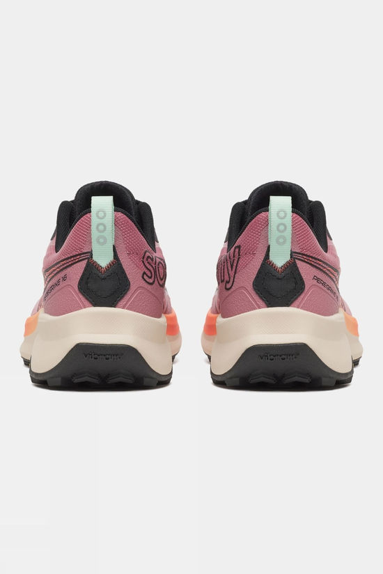 Saucony Womens Peregrine 16 Shoes Mauve/Salmon