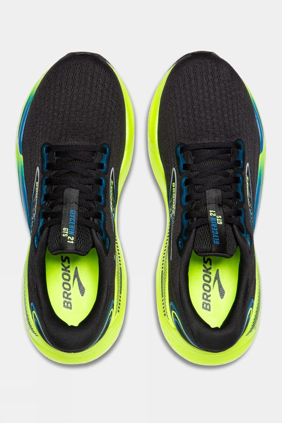 Brooks Mens Glycerin GTS 21 Shoes Black/Blue/Nightlife