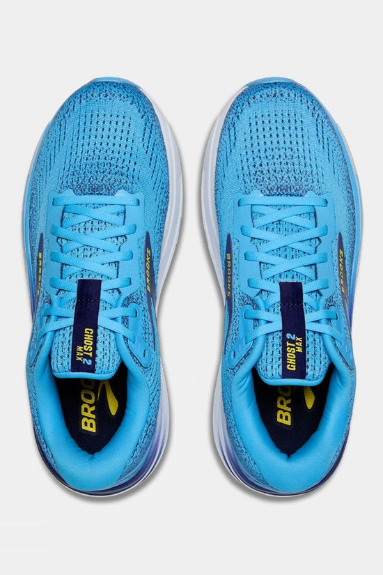 Brooks Mens Ghost Max 2 Shoes Bonnie Blue/Blue Ribbon/Yellow