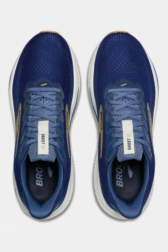 Brooks Mens Ghost 17 Shoes Beacon Blue/Moonlight/Starfish