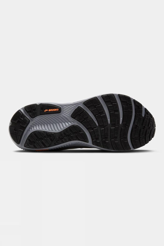 Brooks Mens Ghost 17 GTX Shoes Smoke/Primer Grey/ Orange