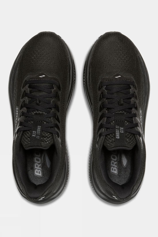 Brooks Mens Ghost 17 GTX Shoes Black/Black/Ebony