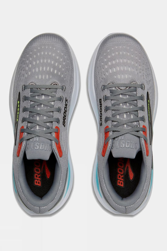 Brooks Mens Ghost Max 3 Shoes Primer Grey/Antarctica/Red