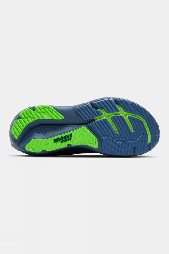 Brooks Mens Glycerin 23 Shoes Moonlight/Blue/Green Gecko