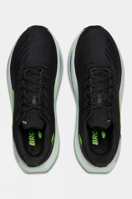 Brooks Mens Glycerin Max 2 Shoes Phantom/White/Green Gecko