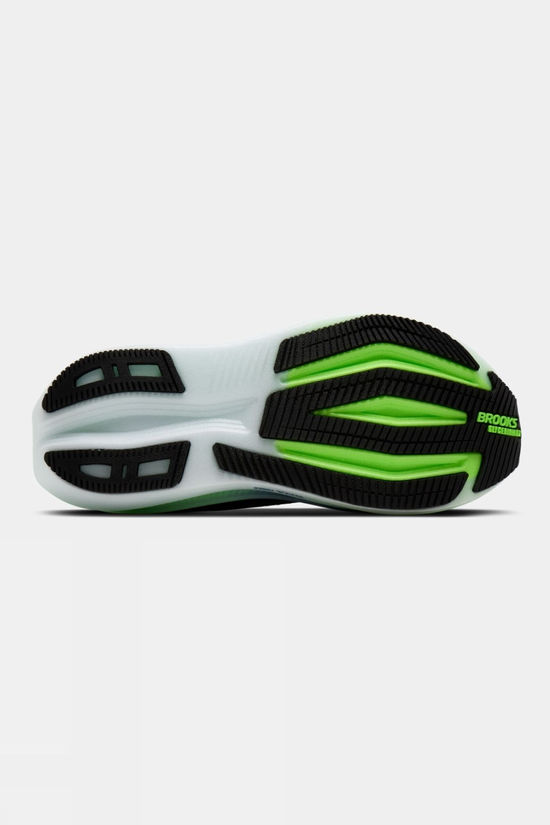 Brooks Mens Glycerin Max 2 Shoes Phantom/White/Green Gecko