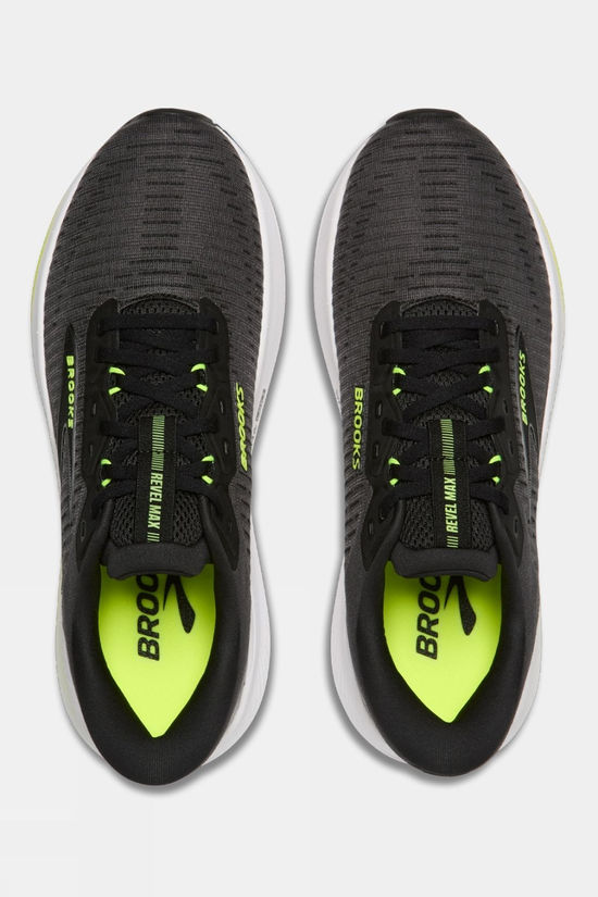 Brooks Mens Revel Max Shoes Ebony/Black/Nightlife