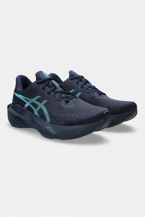 Asics Mens Novablast 6 Shoes Midnight/Energy Aqua