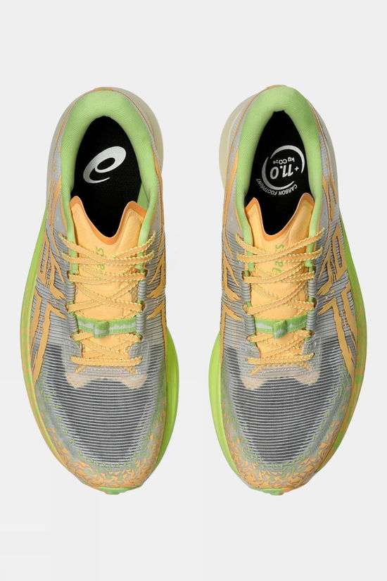 Asics Mens Metafuji Trail Shoes Cream/Orange Glow