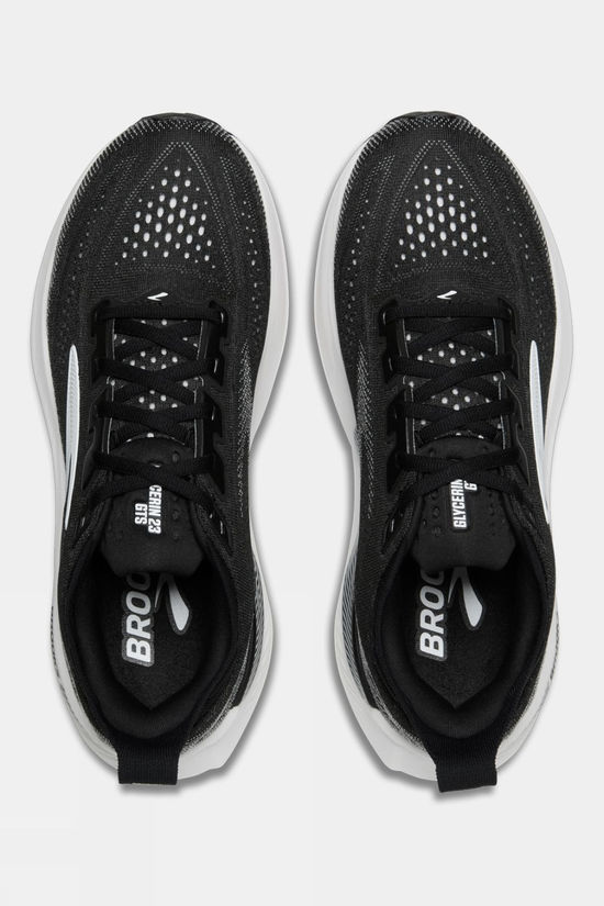 Brooks Mens Glycerin GTS 23 Shoes - Wide Black/Grey/White
