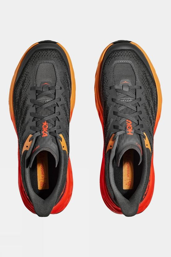 Hoka Mens Speedgoat 5 Shoes - Wide Castlerock/Flame