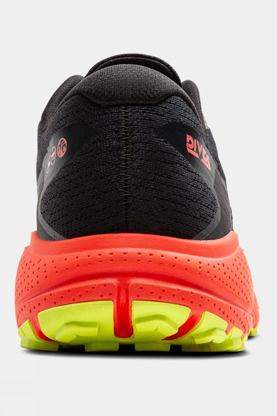 Brooks Mens Divide 5 GTX Shoes Black/Cherry/Lime