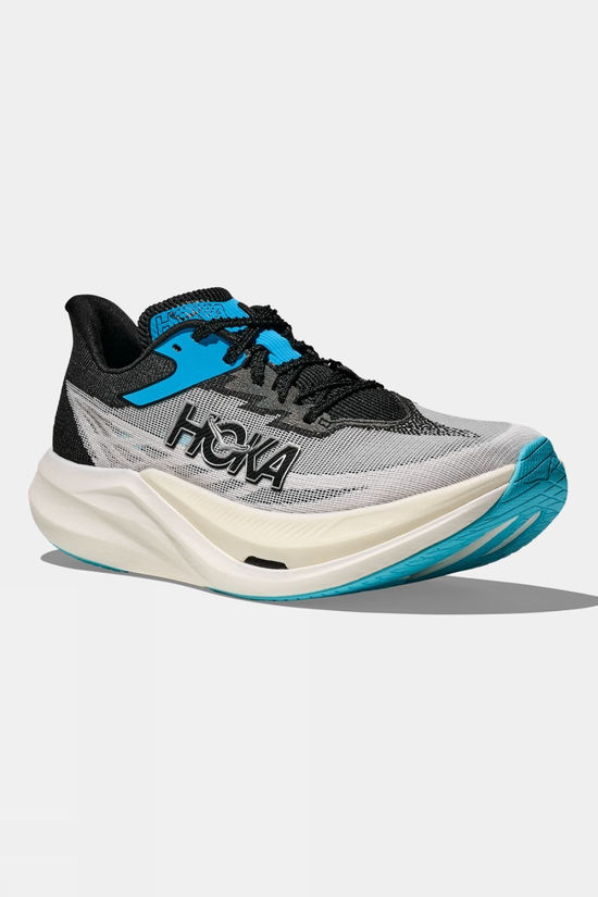 Hoka Mens Rocket X 3 Shoes White/Black
