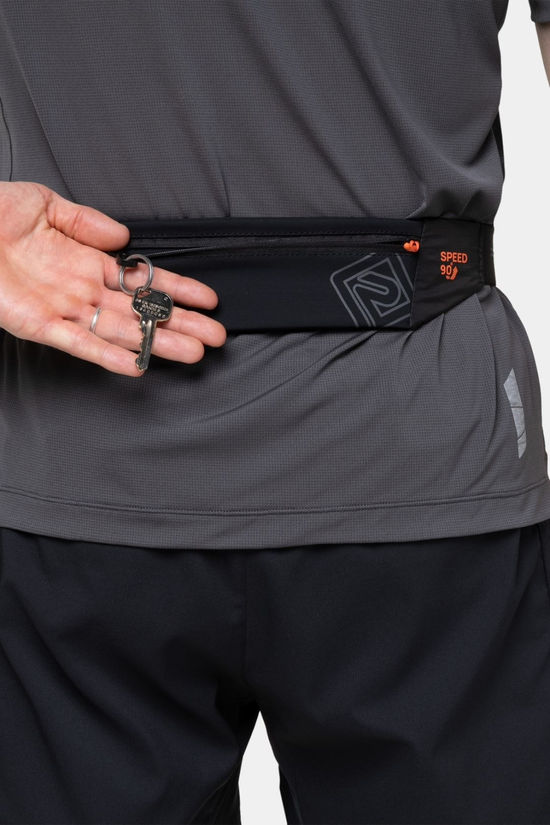 Ronhill Unisex Speed 90 Running Belt Black/Ronhill Red
