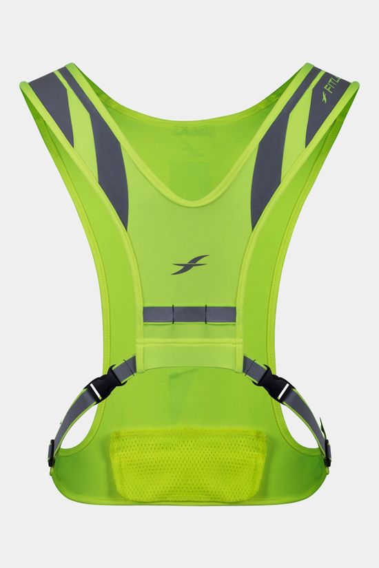 Fitletic Glo Mesh High Vis Vest Yellow/Silver
