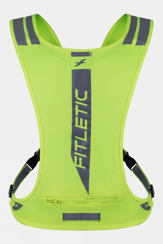 Fitletic Glo Mesh High Vis Vest Yellow/Silver