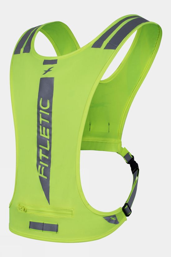Fitletic Glo Mesh High Vis Vest Yellow/Silver