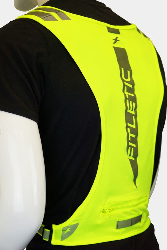 Fitletic Glo Mesh High Vis Vest Yellow/Silver