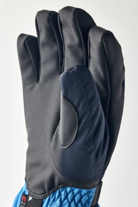 Hestra Kids Gauntlet CZone Jr.5 Ski Gloves Dark Navy/Sky Blue