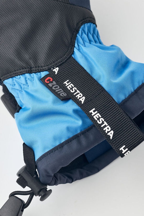 Hestra Kids Gauntlet CZone Jr.5 Ski Gloves Dark Navy/Sky Blue