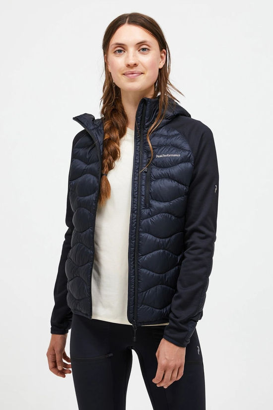Peak Performance Womens Helium Down Hybrid Hood Jacket Black