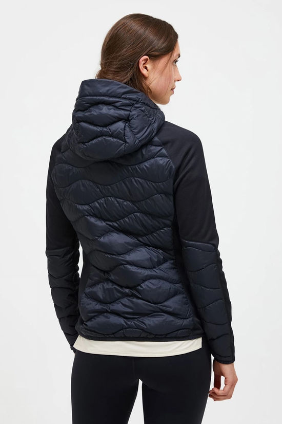 Peak Performance Womens Helium Down Hybrid Hood Jacket Black