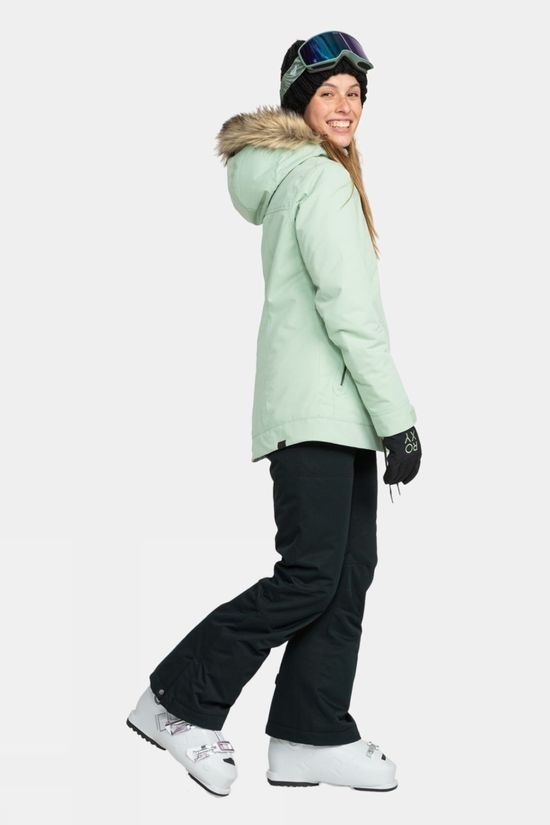 Roxy Womens Meade Snow Jacket Cameo Green