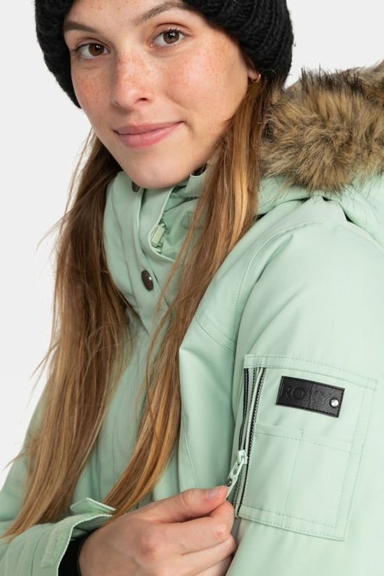Roxy Womens Meade Snow Jacket Cameo Green