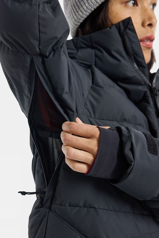 Burton Womens Loyil Down Ski Jacket True Black